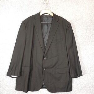 Italian‎ Classic Blazer Jacket Mens 50R XL Black Suit Party Work ABINI ITALY